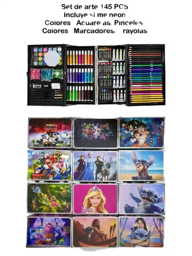 Set Arte Metálico 145 Pcs