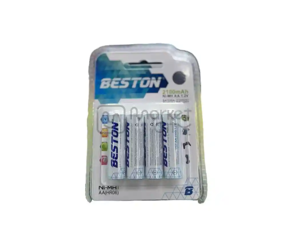 Pila Recargable Aa X4 2100 Mah