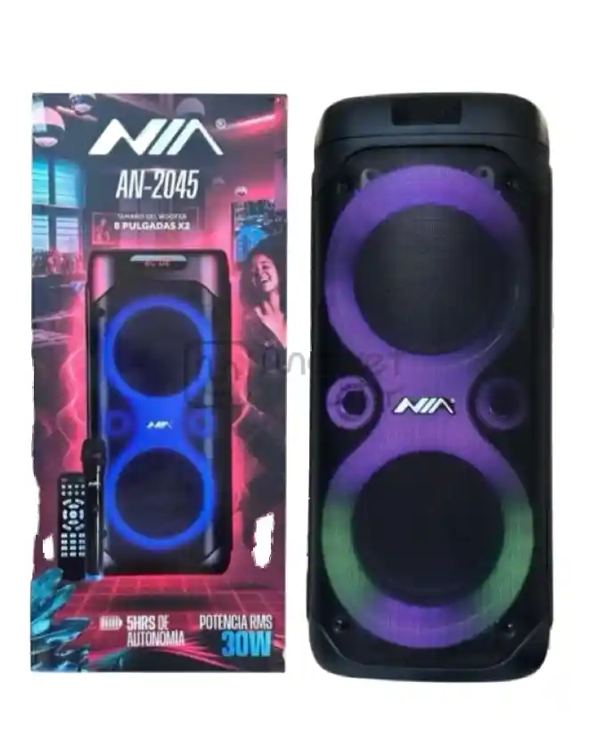 Cabina Nia 8”x2 Luz Rgb Ref: An-2045