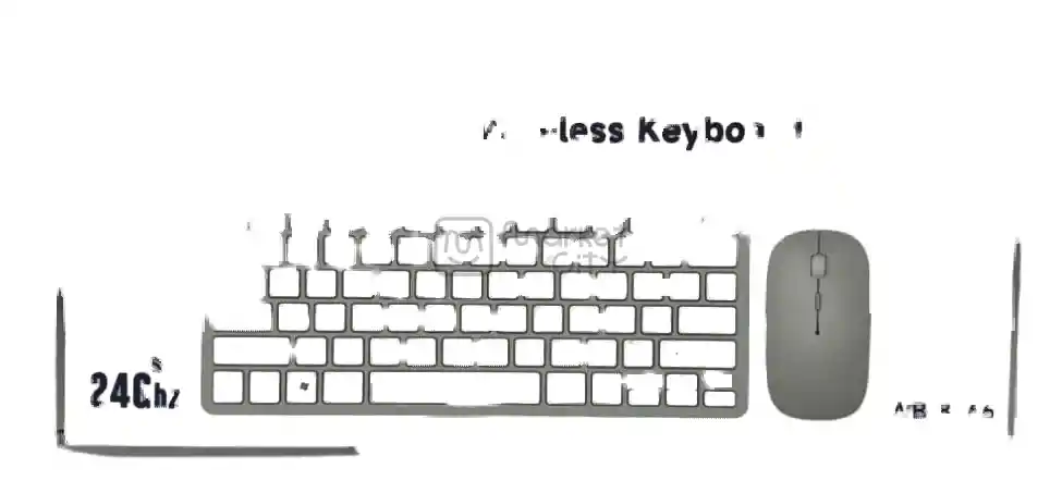 Combo Teclado Y Mouse Inalambrico Tipo Mac Ref: Wb-8066