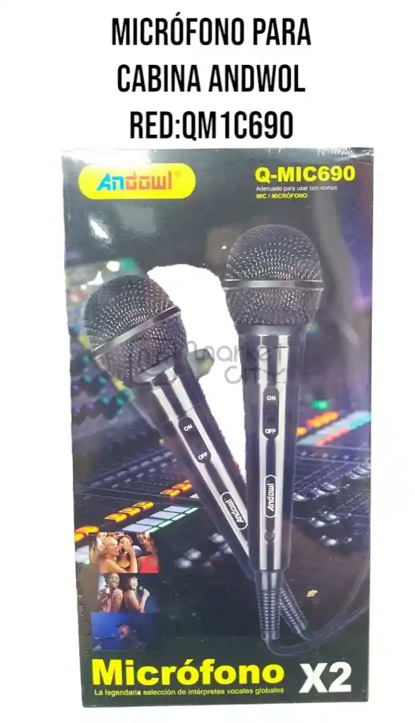 Microfono Para Cabina Doble Andwol Ref Qm1c690