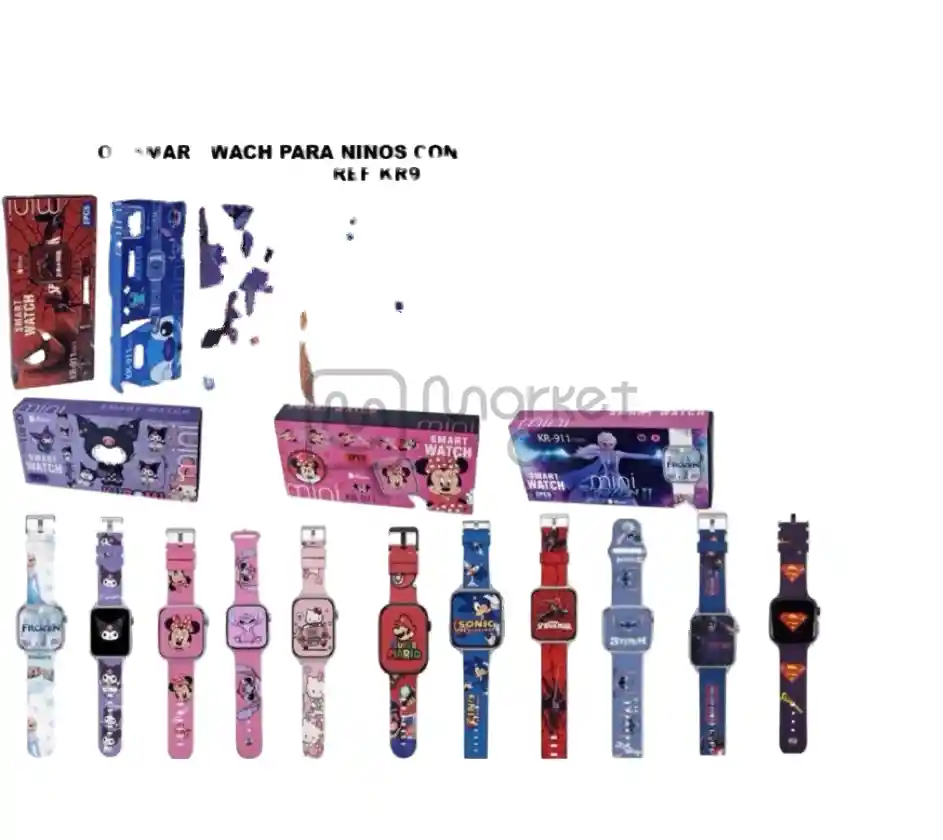 Reloj Inteligente De Personajes Ref: Kr-911 Mini
