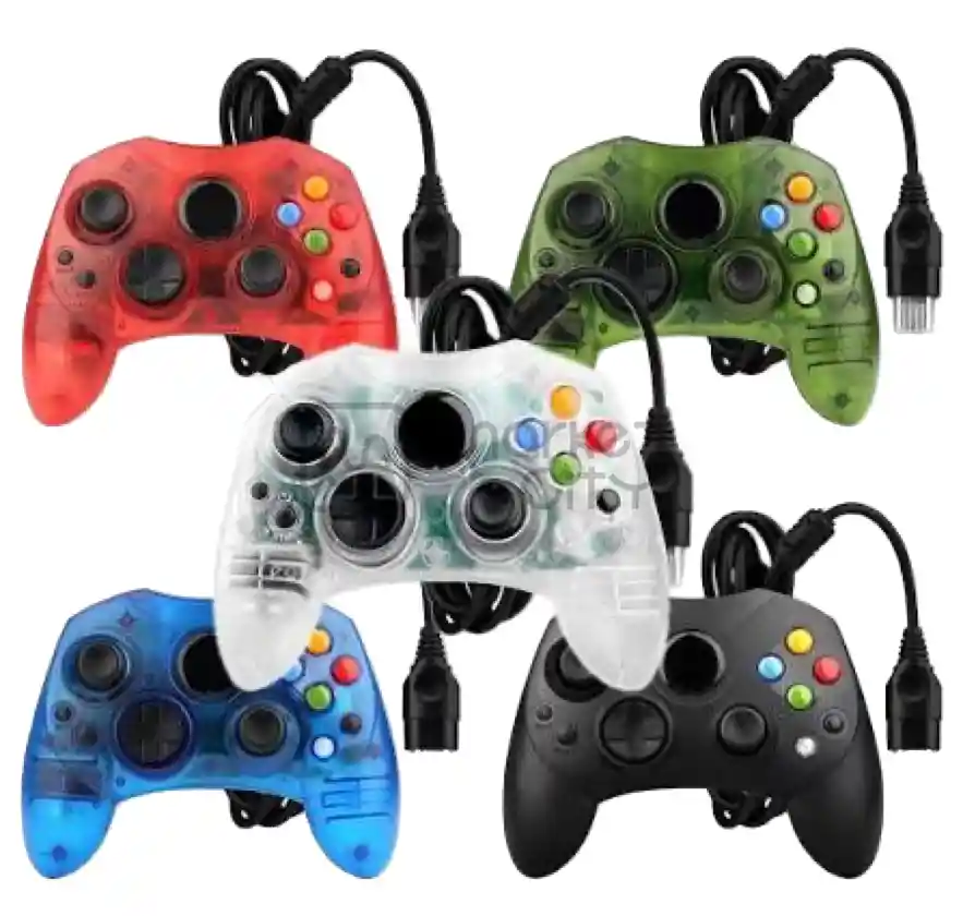 Control Xbox Clásico Negro Y Colores