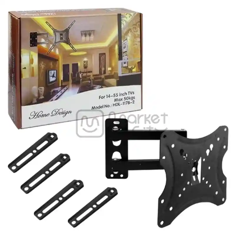 Base Movible 14”-55” Caja Cafe Gruesa Ref: Hdl-117b-2