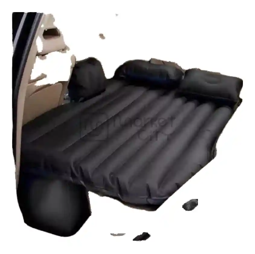 Colchon Inflable Para Carro Automovil Cama De Aire Viajes Color Negroteleventa