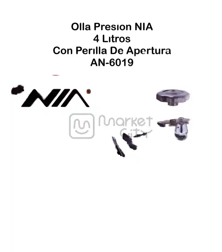Olla A Presion Nia Con Perilla De Apertura Ref: An-6019ollas