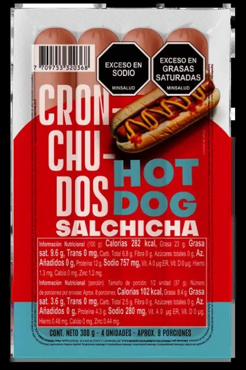 Salchicha Hot Dog Cronchudos 4 Und 300 G