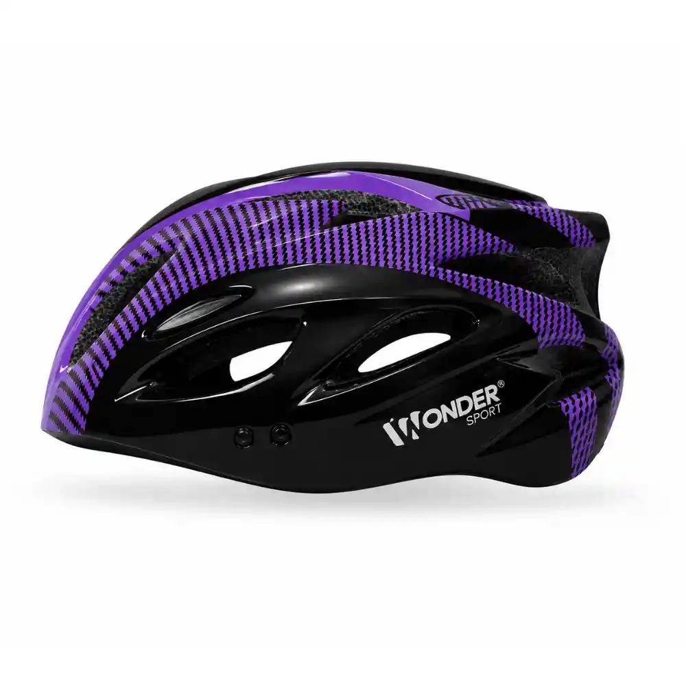 Casco De Protección Para Ciclismo Ó Patinaje Gsp-3321 Negro-morado Talla S