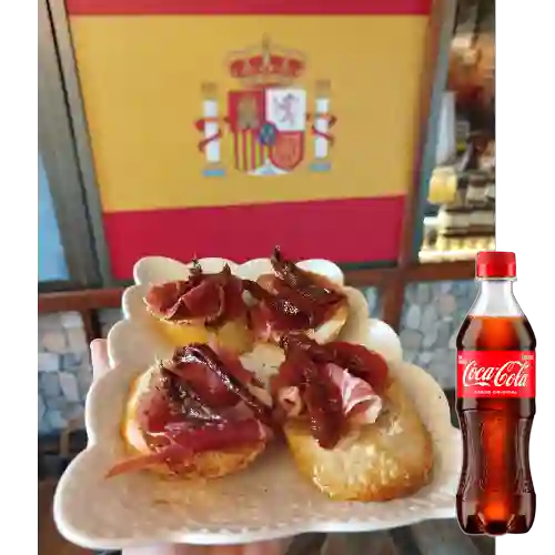 Combo Montadito Ribadeo + Coca Cola Original 400 ml