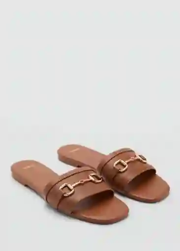 Sandalias Horse Cuero Talla 36 Mujer Mango