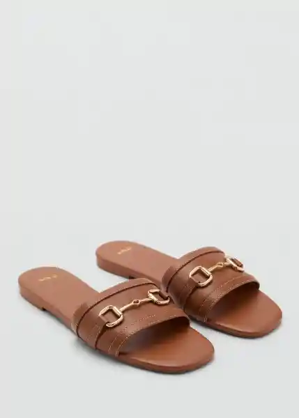 Sandalias Horse Cuero Talla 36 Mujer Mango