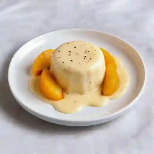 Duraznos con crema grande