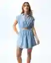 Vestido Mujer Azul Talla M 371G001_AZU114604 Americanino