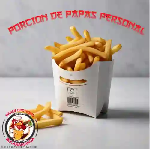 Porcion de papas francesas personal