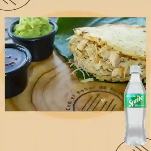 Combo Arepa Simplona Pollo + Sprite Sin Azúcar 400 ml