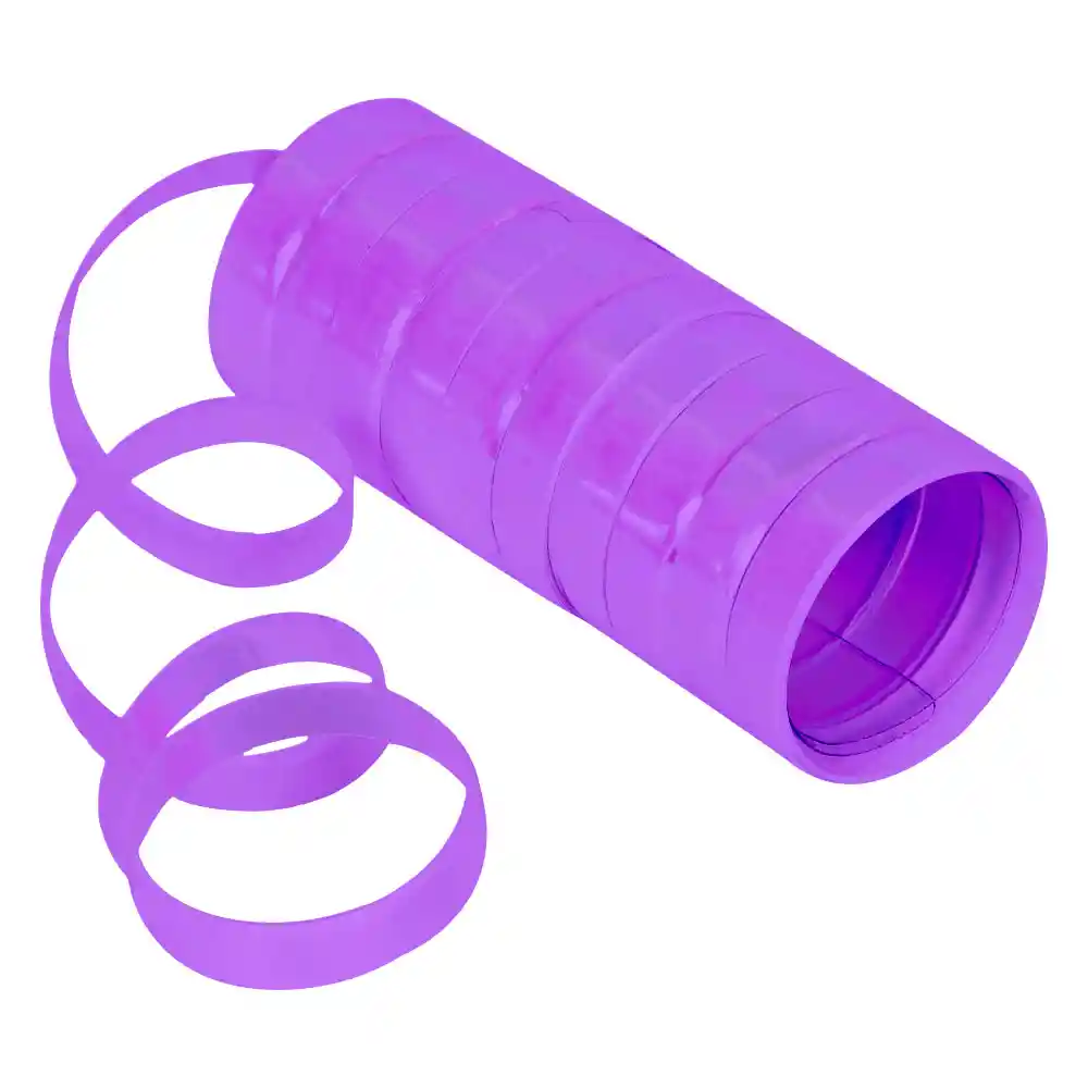 Serpentina Metalizada Morado Iridiscente X 1 Paq