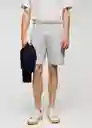 Short Funchal Gris Claro Vigoré Talla S Hombre Mango