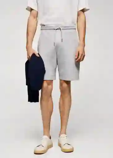 Short Funchal Gris Claro Vigoré Talla S Hombre Mango