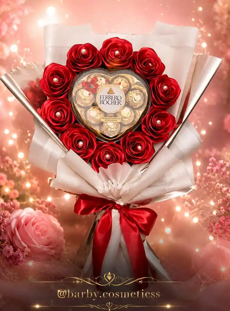 Bouquet De Rosas Y Chocolate Ferrero