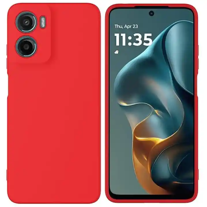 Silicon Case Motorola G05 Roja