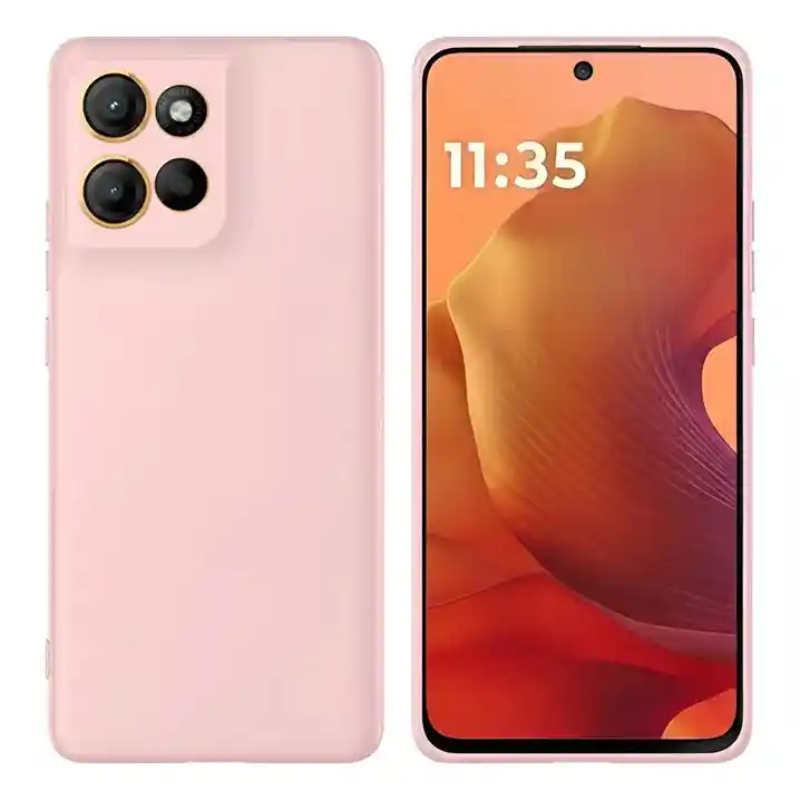Silicon Case Motorola G15 Rosado