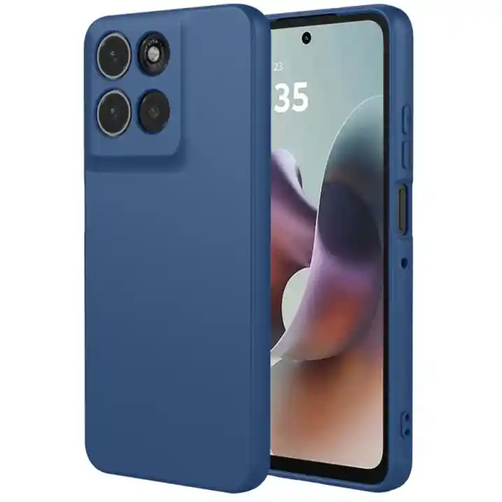 Silicon Case Motorola G56 Azul