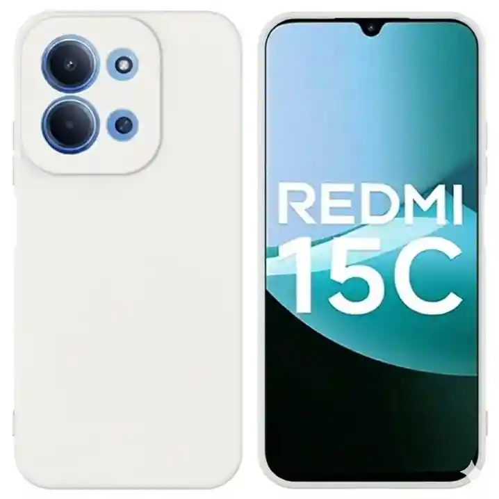 Silicon Case Redmi 15c Blanco