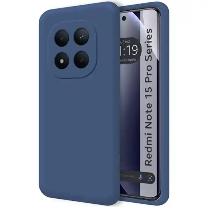 Silicon Case Redmi Note 15 Pro 4g Azul Oscuro