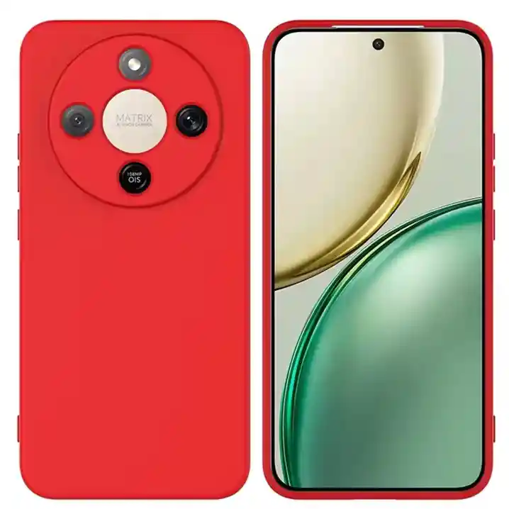 Silicon Case Honor Magic 8 Lite Rojo