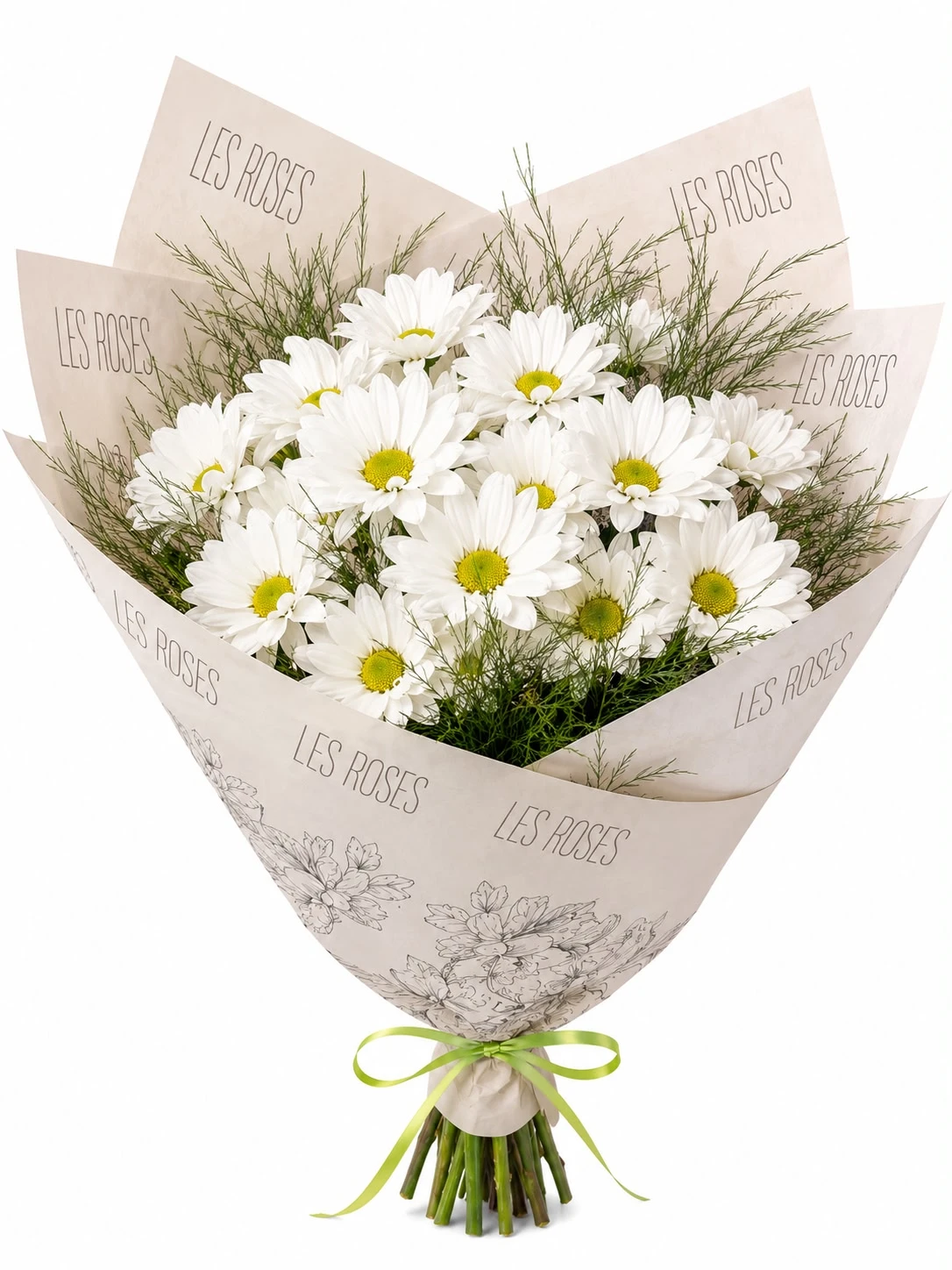 Ramo De Margaritas Blancas X6 – Para Tu Hogar — Celebraciones. Arreglo floral de Flores Les Roses con envío a domicilio en Bogotá.