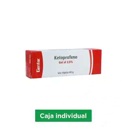 Genfar Gel Ketoprofeno (2.5 %)