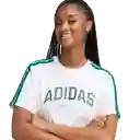 Adidas Camiseta L Softs Manga Corta Mujer Blanco Talla M