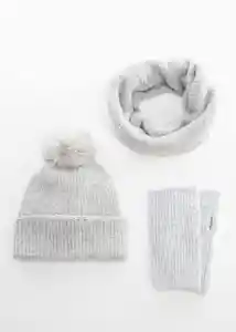 Gorro Alaska Gris Talla 98 Niña Mango