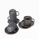 Ambiente Gourmet Set Pocillo y Plato Pietra Capacidad 350 mL