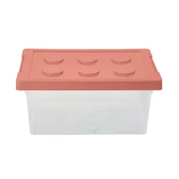 Caja Plástica Infantil Bloque Naranja