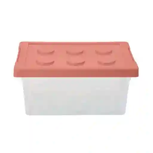 Caja Plástica Infantil Bloque Naranja