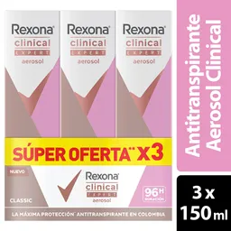 Desodorante Mujer Rexa Clinical Expert Classic 91G (150Ml) ( De 91G C/U - Oferta)