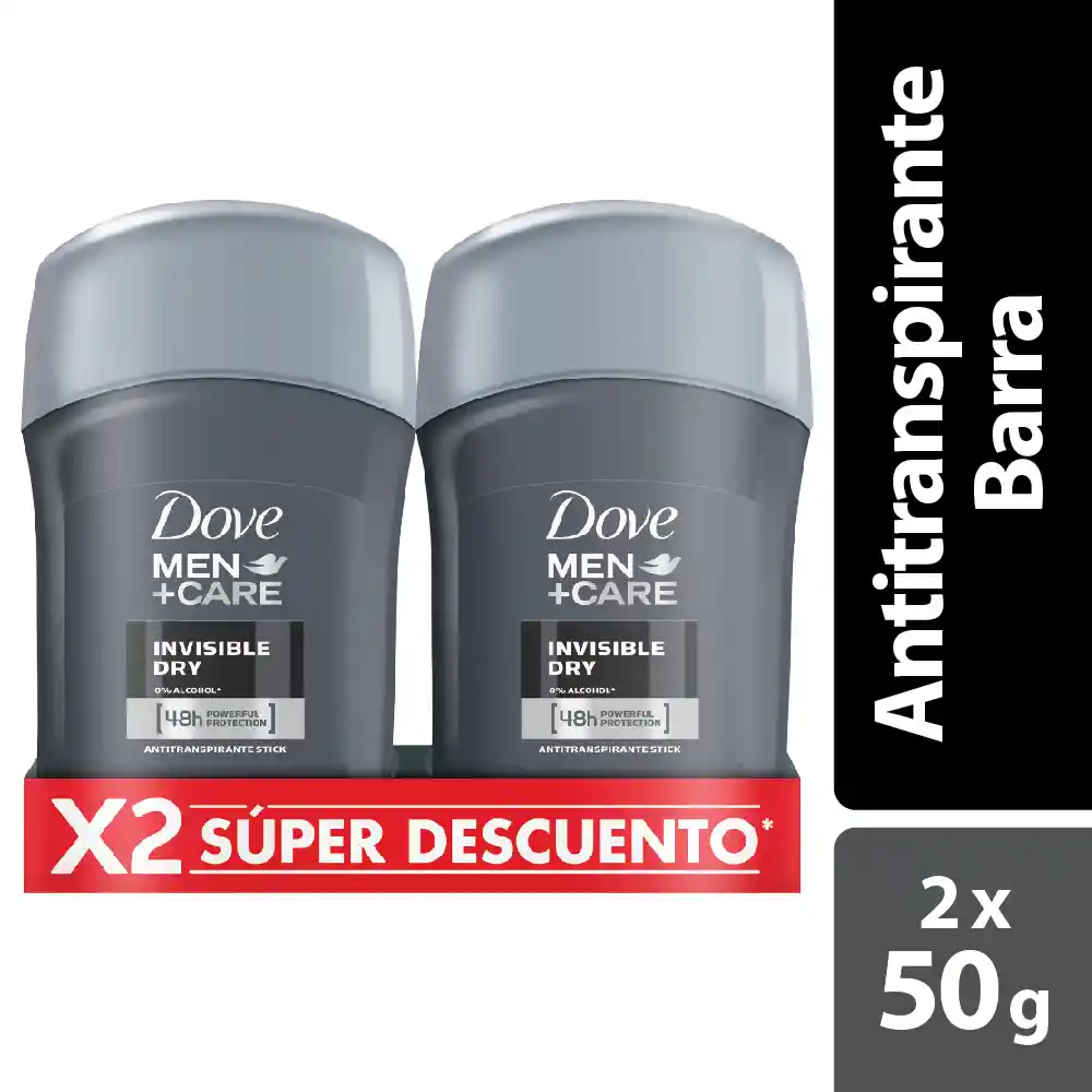 Dove Men Desodorante Invisible Dry en Barra