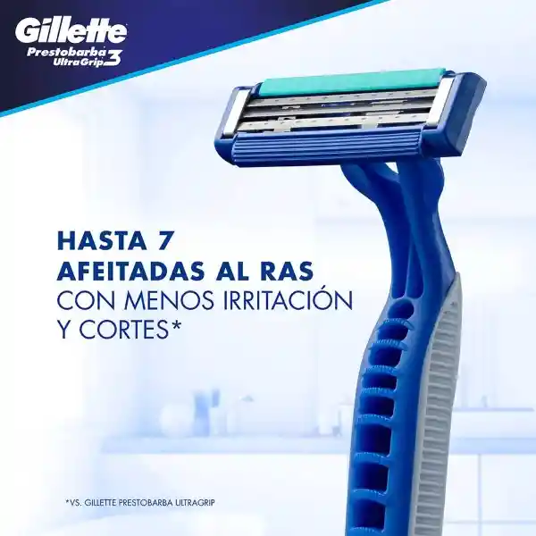 Prestobarba 3 UltraGrip Máquinas Para Afeitar Desechables 4 Unidades