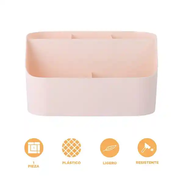 Organizador de Plástico de 5 Ranuras Mori Girl Beige Miniso