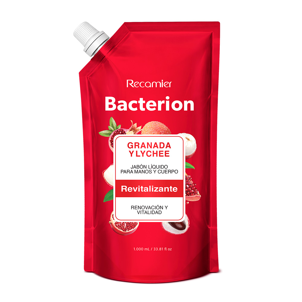 Jabon Bacterion Liquido Granada Y Lychee Doypack X 1000 Ml