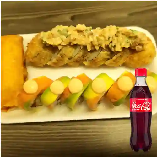 Sushi 2 Sabores +Spring Roll +Cocacola Org 400ml