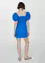 Vestido Garci Azul Talla 25 Mujer Mango