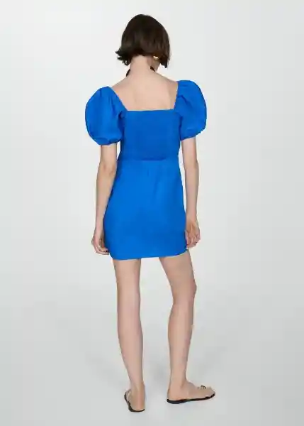 Vestido Garci Azul Talla 25 Mujer Mango