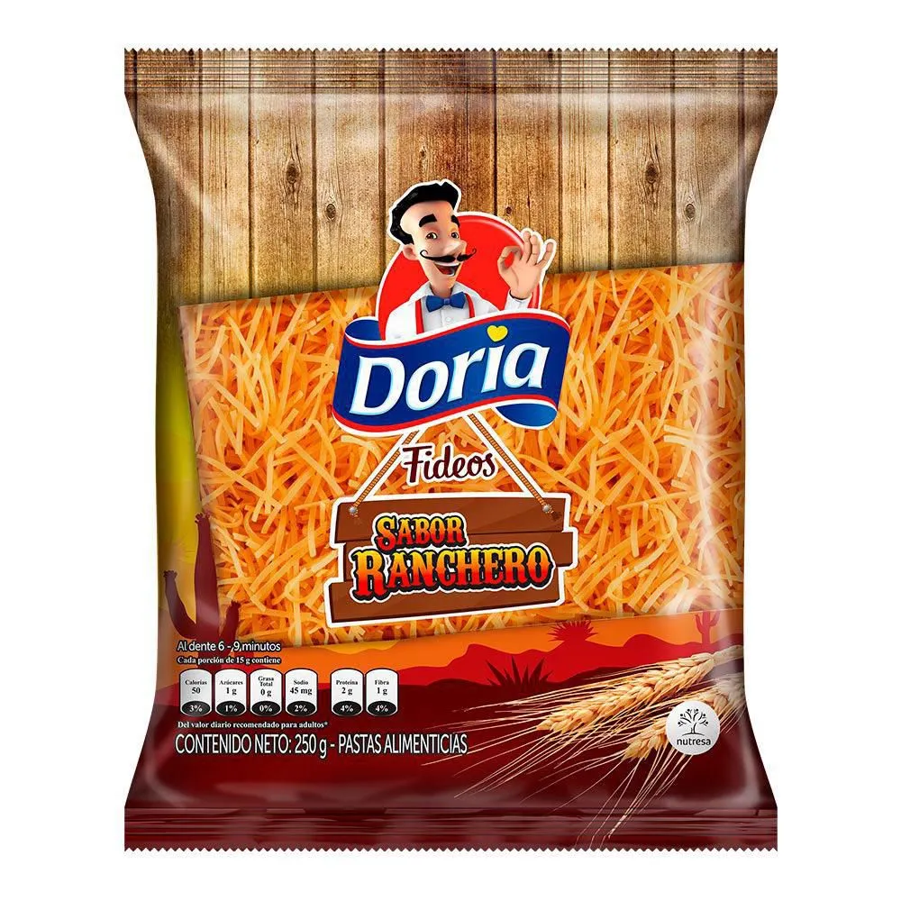 Pasta Doria Fideo Ranchera X 250 G