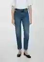 Jean Mom2000 Tejano Oscuro Talla 34 Mujer Mango