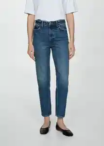 Jean Mom2000 Tejano Oscuro Talla 34 Mujer Mango