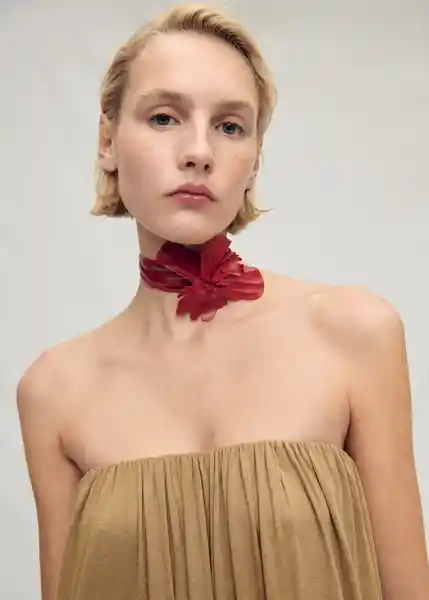 Cinturón Selene Rojo Talla M Mujer Mango