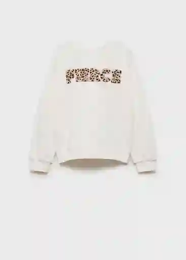 Sudadera Fierce Off White Talla 12 Niñas Mango