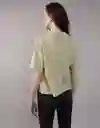 Suéter Tejido Mujer Verde Talla LARGE 1453309 American Eagle